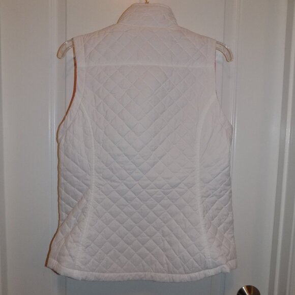 VINEYARD VINES Hot Pink White Reversible Performance Vest Small Quilted Puffer - Picture 7 of 8